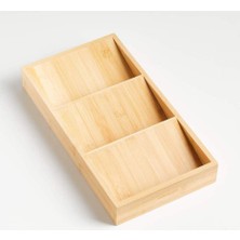 Crate & Barrel Bambu Çekmeceli Baharat Rafı, Düzenli ve Şık Depolama Çözümü