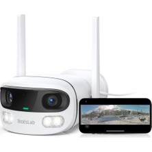 Botslab 4mp Çift Lens Wifi Dış Mekan Kamera, 170° Geniş Açı, Aı Takip, Renkli Gece Görüş, IP66