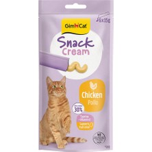 Gimcat Snack Cream Tavuklu Kedi Ödülü 6 x 15 gr