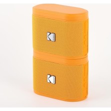 Kodak Taşınabilir Kablosuz Hoparlör Seti, 2'li Set, 100 Hoparlöre Kadar Bağlantı