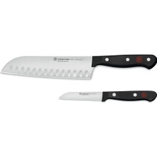 Wüsthof 2 Parçalı Asya Şef Bıçağı Seti, Santoku ve Soyma Bıçağı