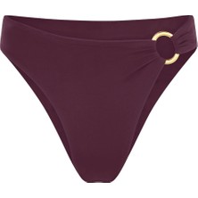 Away That Day Yüksek Bel Şort Bikini Altı - Mor
