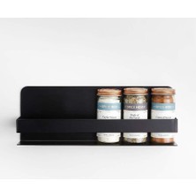 Crate & Barrel Cora Demir Manyetik Baharat Rafı, Kompakt ve Modern Baharat Depolama