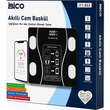 Eco Lounge Bluetooth - Vücut Analizli Dijital Baskül Terazi Tartı 180KG/50G Yağ - Su - Kas Oran - Bmı İ11-023 BX40