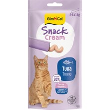 Gimcat Snack Cream Ton Balıklı Kedi Ödülü 6 x 15 gr