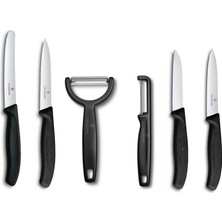 Victorinox Vctgr-Siyah 6'lı Bıçak ve Soyacak Set