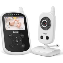 GHB Bebek Kameralı Telsiz Monitör, 2.4 Ghz, Iki Yönlü Konuşma, Eco Mod, Gece Görüşü, Sıcaklık Sensörü
