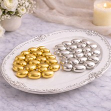 Ülkü Kuruyemiş (100 Gr) Gold Bademli Draje + (100 Gr) Gümüş Bademli Draje Nişan Düğün Hediyelik Tatlı Atıştırmalık