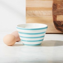 Crate & Barrel Avery Aqua Stripe Mini Karıştırma Kasesi