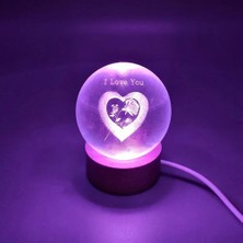 Toptan Bulurum I Love You Tasarım Işıklı Küre