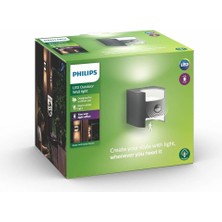 Philips Mygarden LED Dış Mekan Duvar Işığı, 2 Ampül, Paslanmaz Çelik, 4.5W, IP44, Metal, Çarkol
