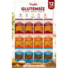Yayla Doğal Glutensiz Vegan Diyet Makarna Karma 400 gr 12 Adet