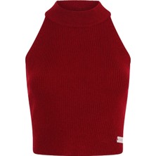 Izaak Azanei Ribanalı Kısa Halter Bluz