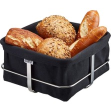 Gefu Black Brunch Ekmek Sepeti, Şık ve Pratik, 21.9 cm