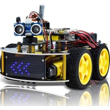 Keyestudio 4WD Programlanabilir Akıllı Araba Robot Başlangıç Öğrenme Kiti