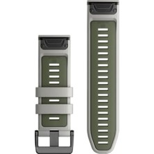 Garmin Quickfit 26 Sis Gri/meşe Silikon Saat Kordonu Araçsız Hızlı Değişim