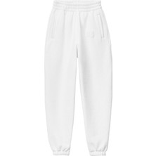 T By Alexander Wang Logo Baskılı Beyaz Eşofman Altı