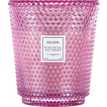 Voluspa Rose Petal Ice Cream 5 Fitilli Mum Lüks ve Uzun Süreli Atmosfer