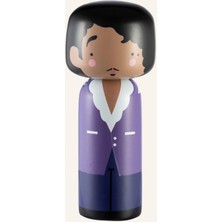 Lucie Kaas Prınce Figürü, El Boyamalı Kokeshi Tarzında, 14 cm