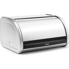 Brabantia Roll Top Ekmek Kutusu, Orta Boy, Mat Çelik, Dayanıklı ve Şık Tasarım