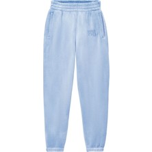 T By Alexander Wang Konforlu Puff Logo Eşofman Altı - Açık Mavi