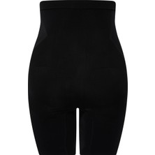 Spanx Yüksek Bel Orta Kısa Şort