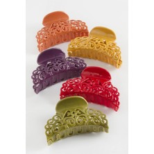 Eco Lounge Çini Desenli Renkli Mandal Toka 8 cm