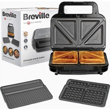 Breville 3’ü 1 Arada Üstün Sandviç Makinesi, Paslanmaz