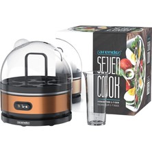 Arendo Sevencook 400W Yumurta Pişirici Paslanmaz Çelik 1-7 Yumurta