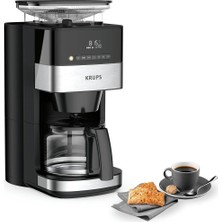 Krups KM8328 Grind Aroma Filtre Kahve Makinesi, 1.25L, 180G Öğütücü, 15 Fincan Kapasite, 3 Öğütme Seviyesi