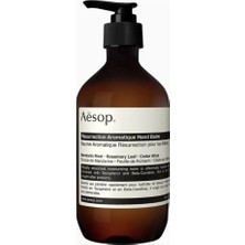 Aesop. Resurrection Aromatique Hand Balm 500ML, Besleyici ve Nemlendirici El Balsamı