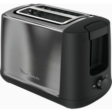 Moulinex LT340 850 W Paslanmaz Çelik 2 Dilimli Ekmek Kızartma Makinesi