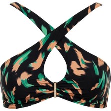Aubade Feline Energy Bralet Bikini Üstü, Damla Dekolteli, Altın Detaylı Büstiyer