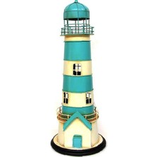 Kaufhier Dekoratif Metal Deniz Feneri Kumbara Vintage Biblo Hediyelik