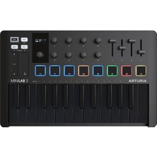 Arturia Minilab 3 Deep , Klavye, Siyah Beyaz