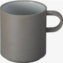 Hasami Porcelain Medium Kupa 385 ml Gri Seramik Japon Istiflenebilir Tasarım
