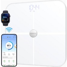 Renpho Vücut Yağı Tartısı, Wlan ve Bluetooth Bağlantılı, 13 Vücut Ölçümü