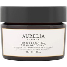 Aurelia London Citrus Botanical Krem Deodorant 50G Doğal ve Alüminyumsuz