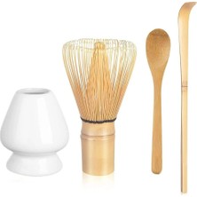Japon Matcha Borato Matcha Seti Matcha Çırpıcı (Chasen), Geleneksel Kaşık (Chashaku), Çay Kaşığı ve Whisk Tutucu