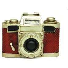 Kaufhier Dekoratif Metal Fotoğraf Makinesi Obje Biblo Vintage Hediyelik