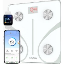 Renpho Bluetooth Vücut Yağ Tartısı, 13 Ölçüm Fonksiyonlu Dijital Akıllı Terazi