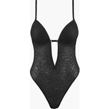 Sculpt By Aubade Body, Derin Dekolte, Şeffaf Askılar ve Dantel Detaylarıyla Figür Vurgulayan Model