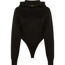 Mugler Şık Kapüşonlu Bodysuit