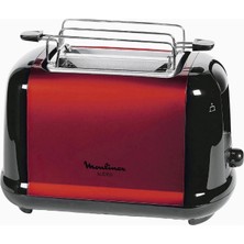 Moulinex LT261D Subito Kırmızı 850W 2 Dilim Paslanmaz Çelik Ekmek Kızartma Makinesi