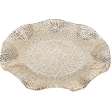 Ivy Special Gold Scalloped Tabak – Şık Altın Dokunuşla Zarif Sunum