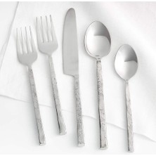 Crate & Barrel Greyson 20 Parçalı Çatal Bıçak Takımı - El Yapımı Paslanmaz Çelik