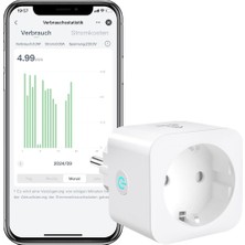 Eightree Eıghtree Akıllı Wlan Priz, Enerji Takibi & Zamanlayıcı, Uzaktan Kumanda, 16A, Tüv Sertifikalı