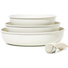 Carote 4 Parça Tava Seti, 22/26/30 Cm, Çıkarılabilir Saplı, Yapışmaz Kaplama, Istiflenebilir