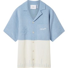 Axel Arigato Pier Erkek Tekstürlü Gömlek Oversize Fit Şık Günlük Stil