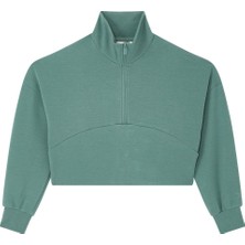 L Couture Şık ve Rahat Yarım Fermuarlı Kadın Kazak